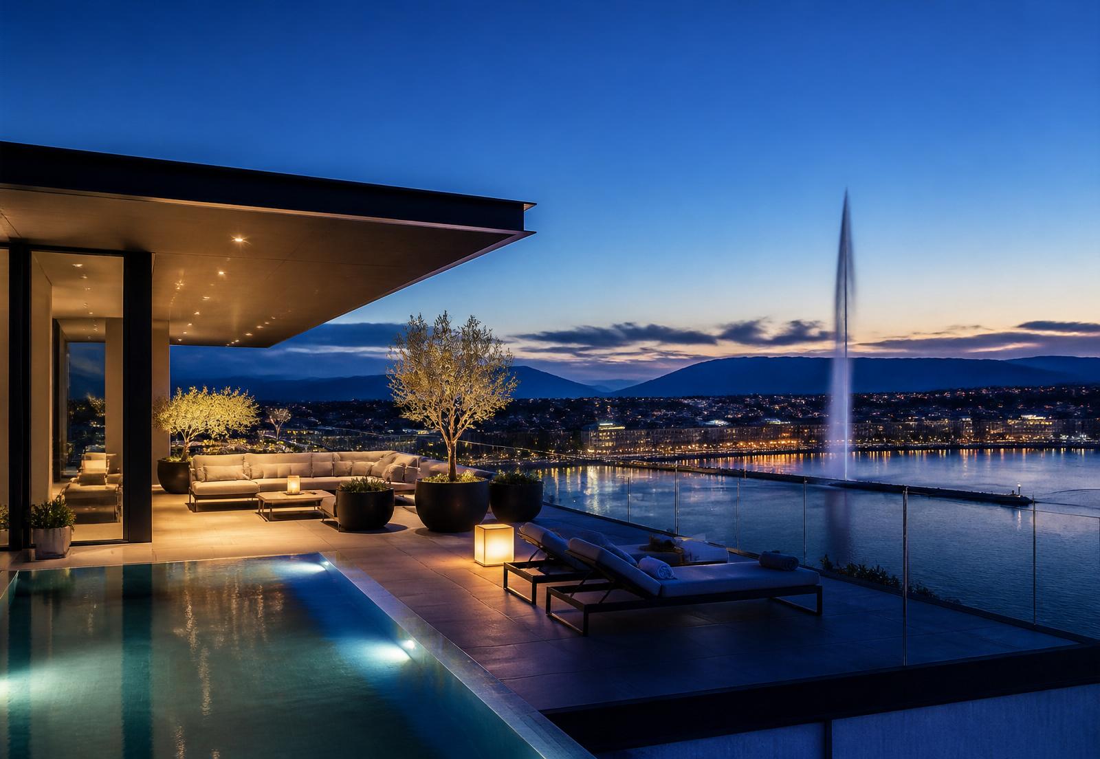 Attique sur la rade de Genève
